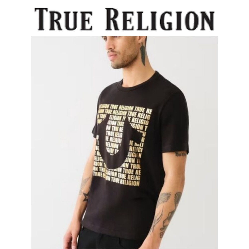 True Religion Metallic TR Horseshoe Logo S/S T-shirt